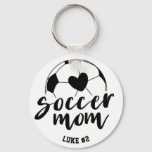 Corazón de Mamá de Fútbol Pelota Personalizada Nom
