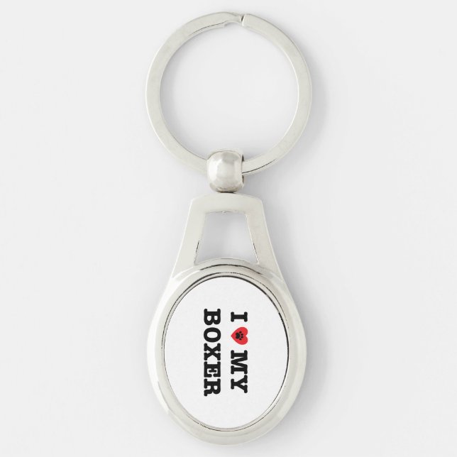 Llavero Corazón de mi llave Metalizado Boxer (Anverso)