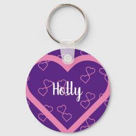 Llavero Corazón de nombre personalizado