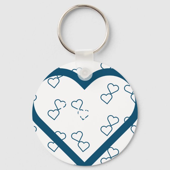 Llavero Corazón de nombre personalizado (Anverso)