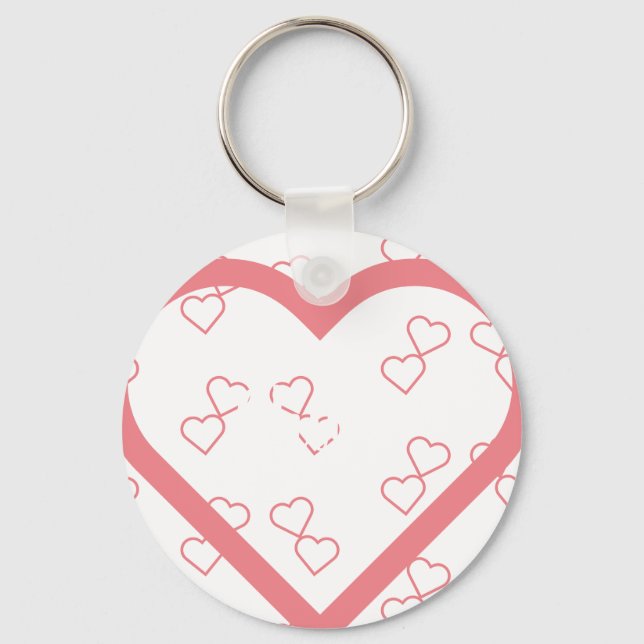 Llavero Corazón de nombre personalizado del bebé (Anverso)