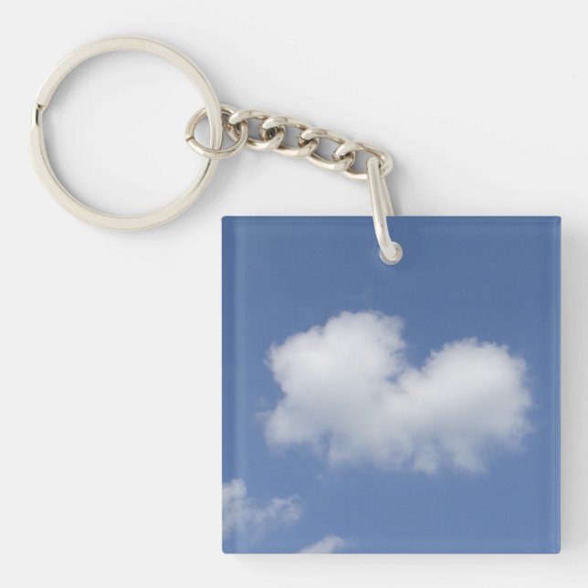 Llavero Corazón de Nube  (Frente)