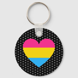 Llavero Corazón de orgullo pansexual