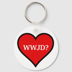 Llavero Corazón de WWJD