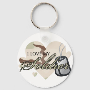 Llavero Corazón del camuflaje
