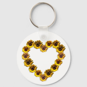 Llavero Corazón del girasol