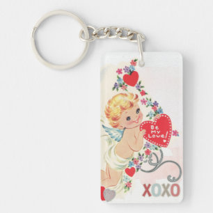 Llavero Corazón del rojo del xoxo del ángel
