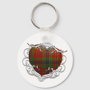 Llavero Corazón del tartán de MacLean
