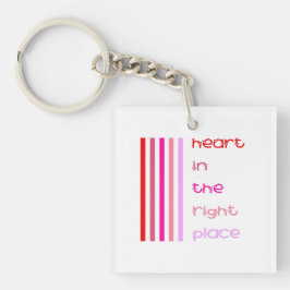 Llavero Corazón en el lugar correcto