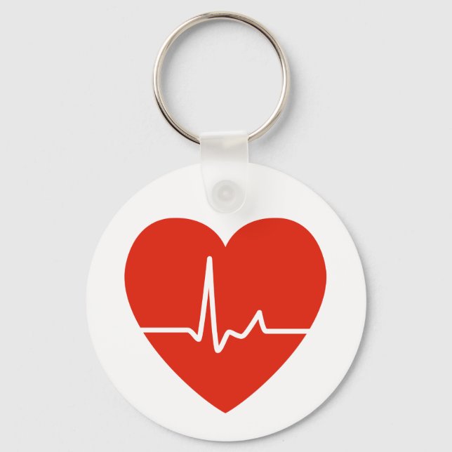 Llavero Corazón golpea la cadena de claves (Anverso)
