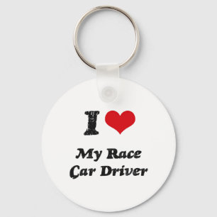 Llavero Corazón I mi conductor de coche de carreras