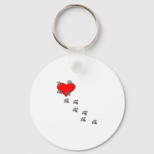 Llavero Corazón (impresiones de la pata)