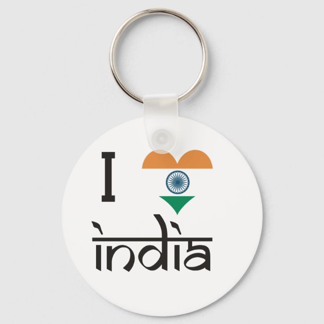 Llavero "Corazón" India - Amo India (Anverso)
