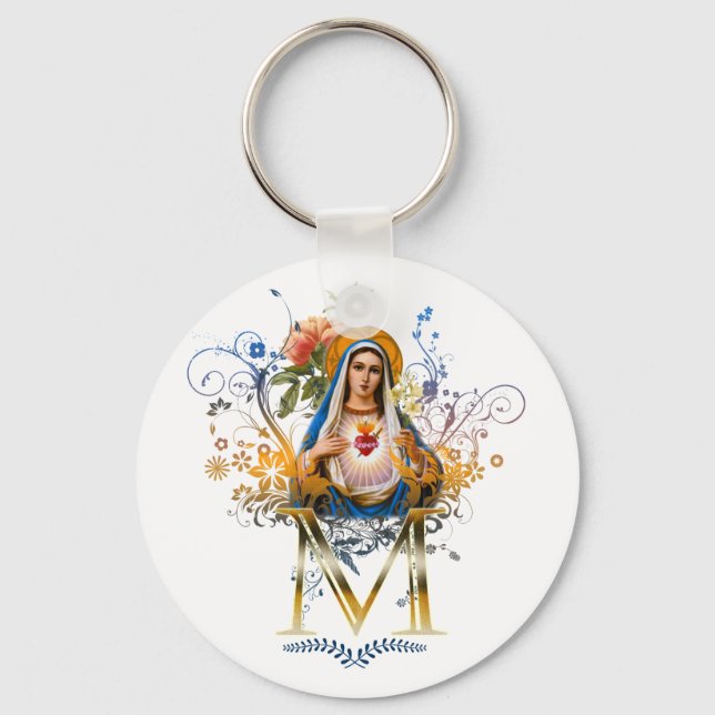 Llavero Corazón inmaculado de María (Anverso)