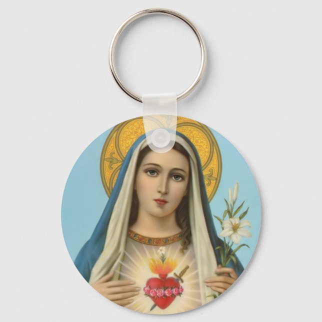 Llavero Corazón inmaculado de María Nuestra Señora Regalo  (Anverso)