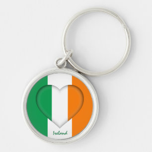 Llavero Corazón irlandés e irlandés, moda y deportes de ba