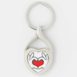 Llavero Corazón Mano