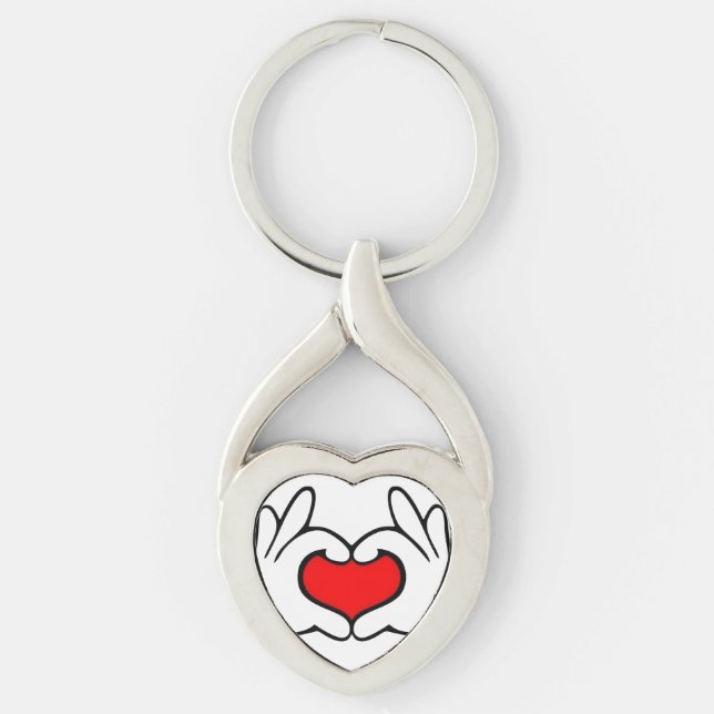 Llavero Corazón Mano  (Anverso)