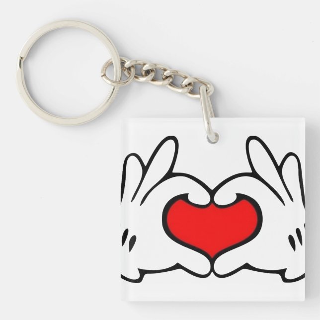 Llavero Corazón Mano  (Frente)