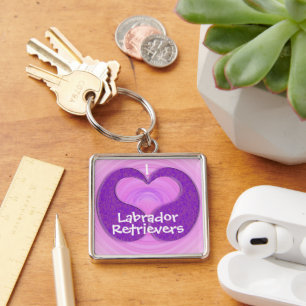 Llavero Corazón morado de lágrimas