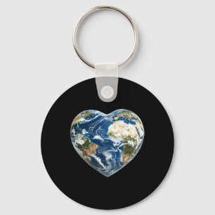Llavero Corazón Mundial de la Tierra - Feliz Día de la Tie