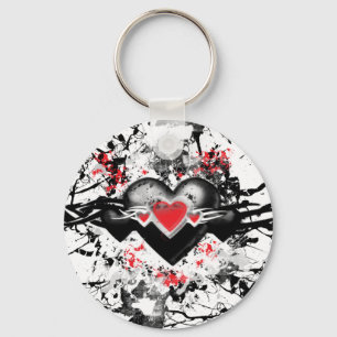 Llavero Corazón negro