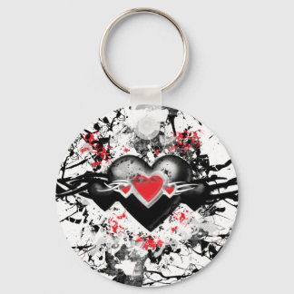 Llavero Corazón negro