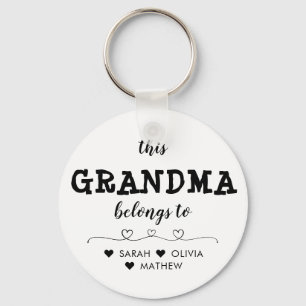 Llavero Corazón personalizado al que pertenece esta abuela