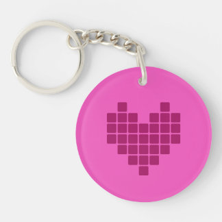 Llavero Corazón pixelado