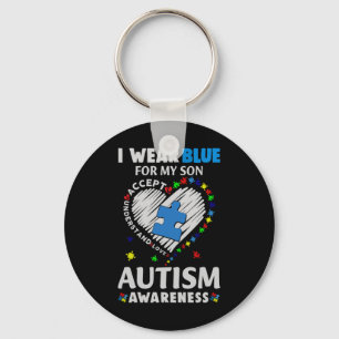 Llavero Corazón Que Llevo Azul Para Mi Hijo Conciencia De 