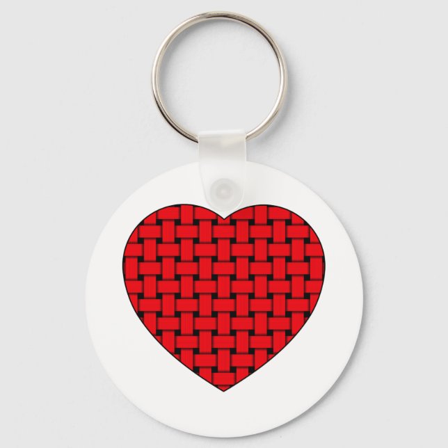 Llavero Corazón rojo agitado (Anverso)