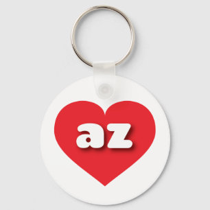 Llavero Corazón rojo de Arizona - Amo az