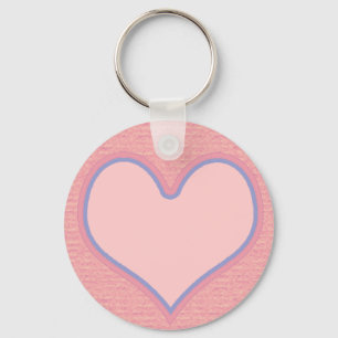Llavero corazón rosa
