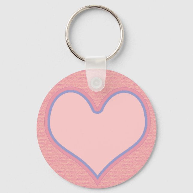 Llavero corazón rosa (Anverso)
