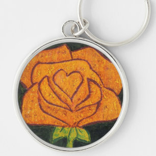 Llavero "Corazón Rosa #2" Keychain floral
