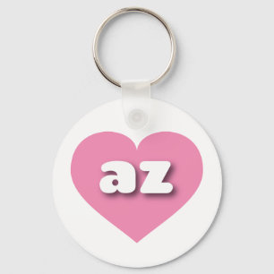 Llavero Corazón rosado de Arizona - Amo az