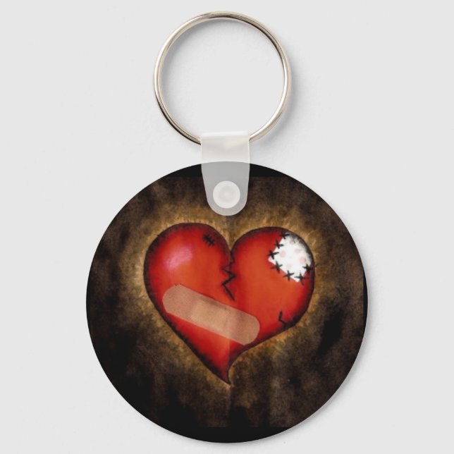 Llavero Corazón roto/mending Corazón-cadena (Anverso)