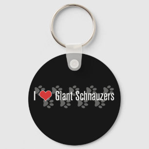 Llavero (Corazón) Schnauzers gigantes I
