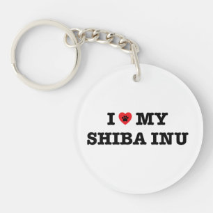 Llavero Corazón Shiba Inu Aralic Keychain