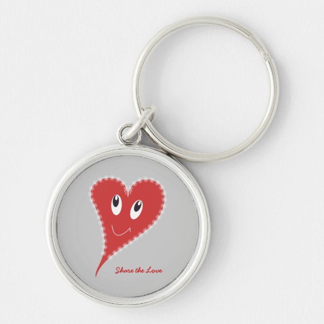 Llavero Corazón sonriente San Valentín (Frente)