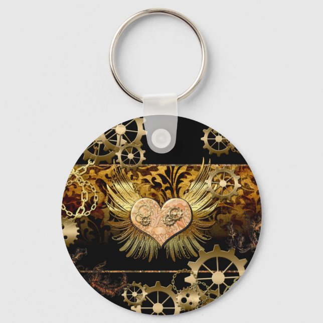 Llavero Corazón Steampunk (Anverso)