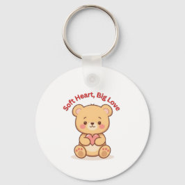 Llavero Corazón Suave Gran Amor Oso de Peluche Adorable