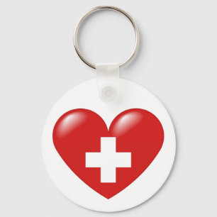 Llavero Corazón suizo - suisse de Schweizer Herz - de