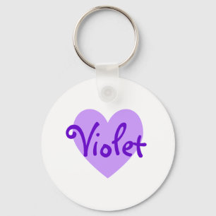 Llavero Corazón violeta