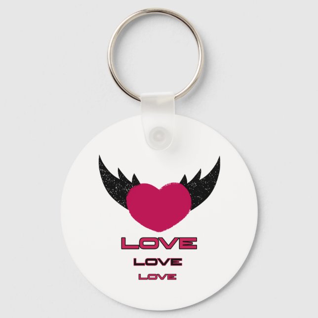 Llavero Corazón volador (Anverso)