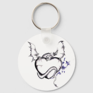 Llavero Corazón Y Dragón