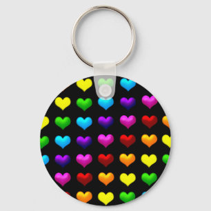 Llavero corazones coloridos