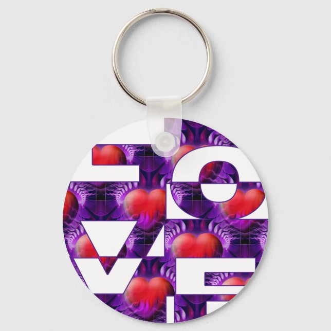 Llavero corazones de amor (Anverso)
