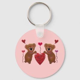 Llavero Corazones de Koala Valentine