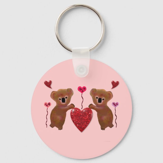 Llavero Corazones de Koala Valentine (Anverso)